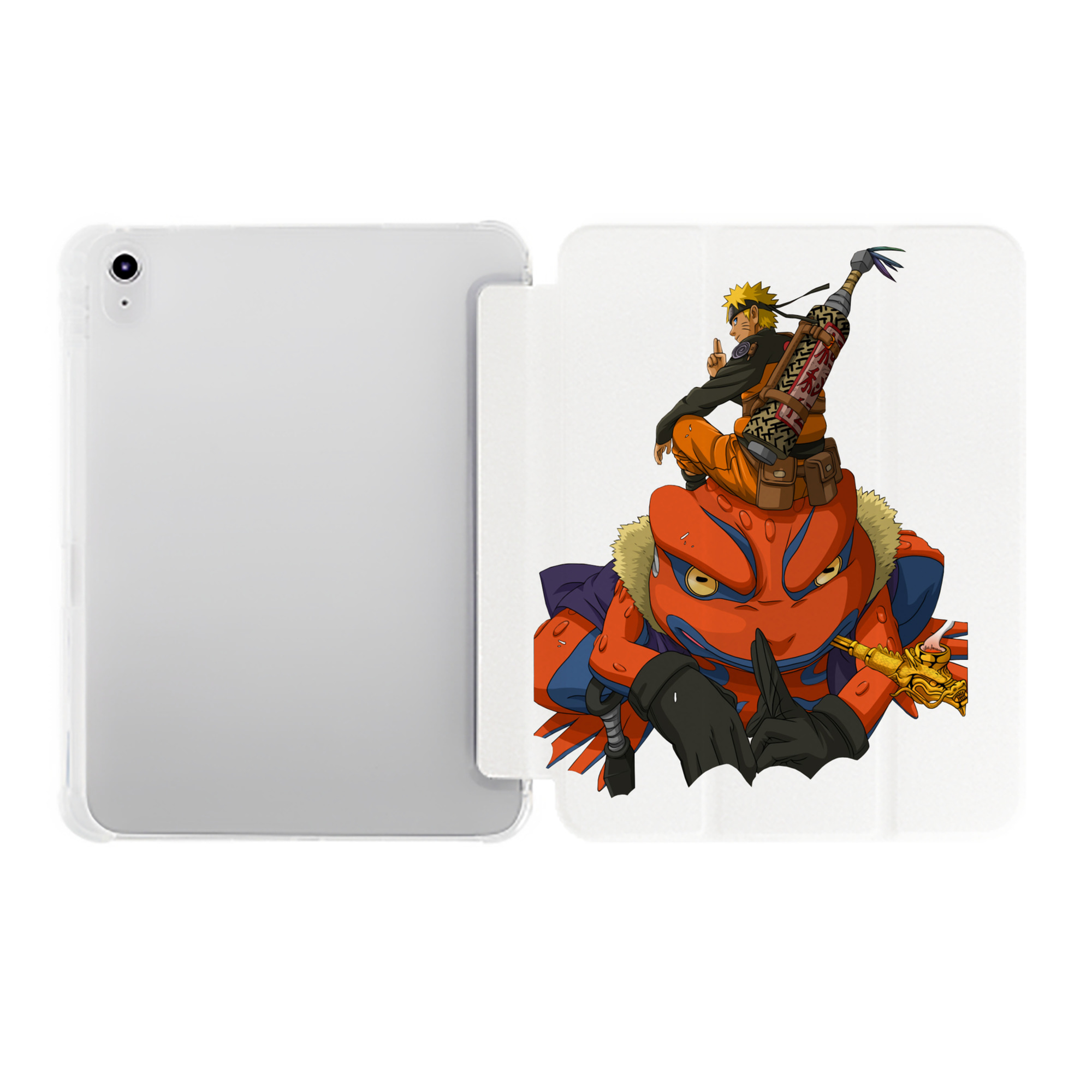 （画像用） NARUTO -ナルト- うずまき ナルト Uzumaki Naruto IPad ケース ペン収納付き 三つ折りスタンド PUレザー×シリコン 対応機種9.5/10.5/10.9インチ